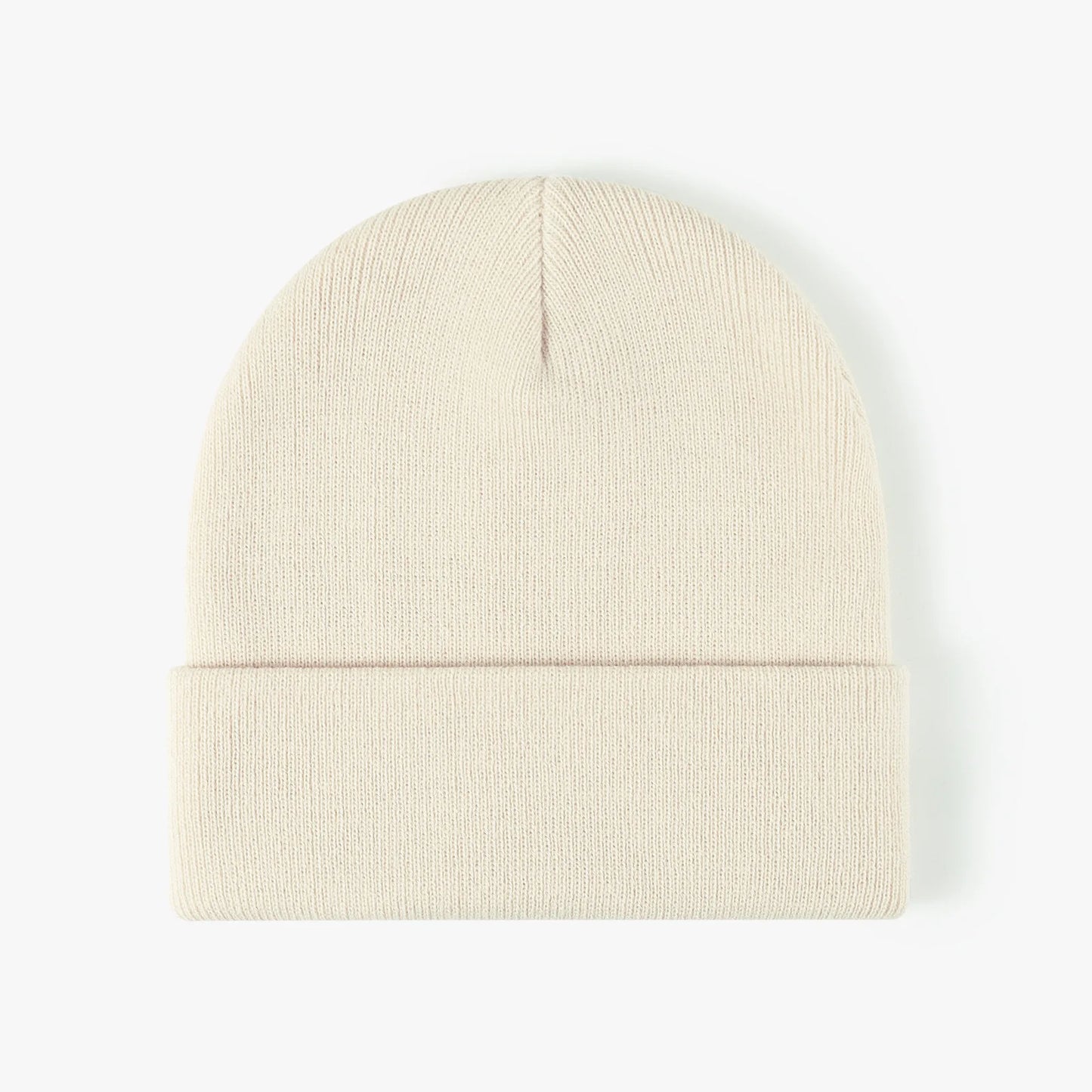 Warm Knit Beanie Hat – Stretchy, Cuffed, and Comfortable for All Ages
