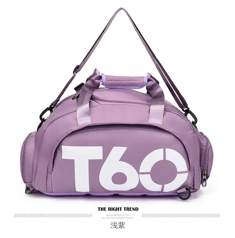 Multifunctional Waterproof Gym Duffel Bag – Large Travel Sports Backpack with Shoe Compartment