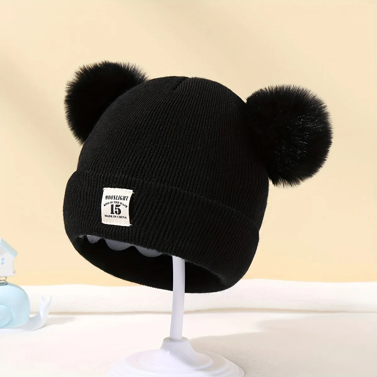 Autumn & Winter Baby Hat – Double-Layered Warm Beanie for Newborns (0–12 Months)