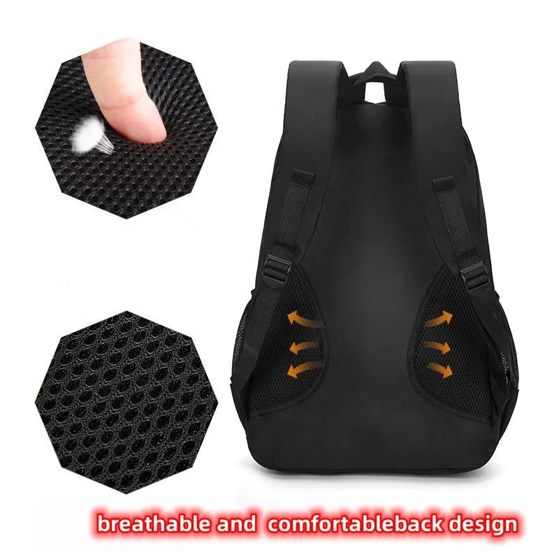 Large Capacity Waterproof Laptop Backpack – School, Travel & Business Bag