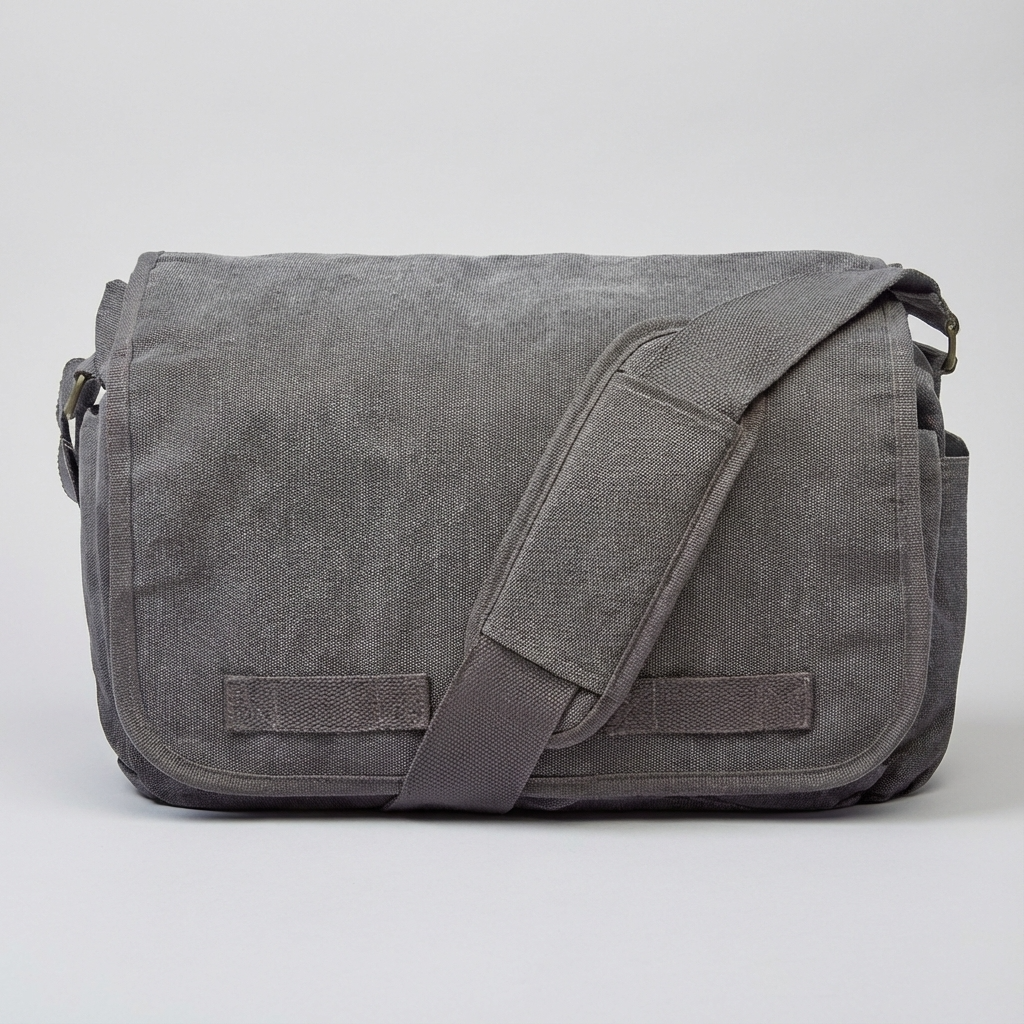 Stylish Messenger Bag – Cotton Canvas Laptop Crossbody