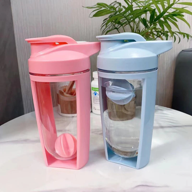 💪 Double-Layer Protein Shaker Cup – Portable Plastic Sports Water Bottle for Fitness &amp; Gym | Leak-Proof, Durable, &amp; BPA-Free