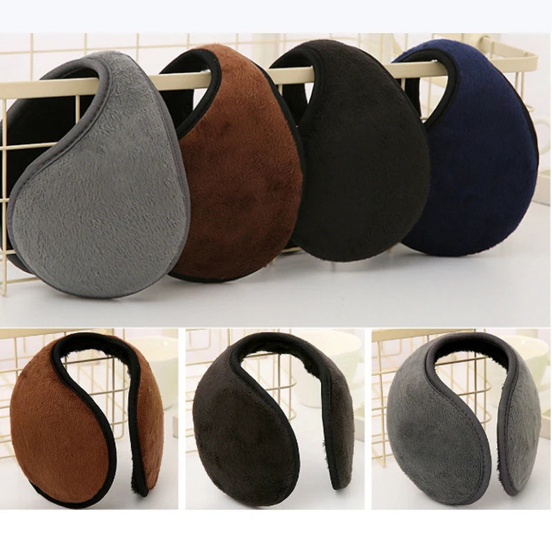 Foldable Winter Earmuffs – Soft Fleece Ear Warmers for Cold Weather, Unisex Design