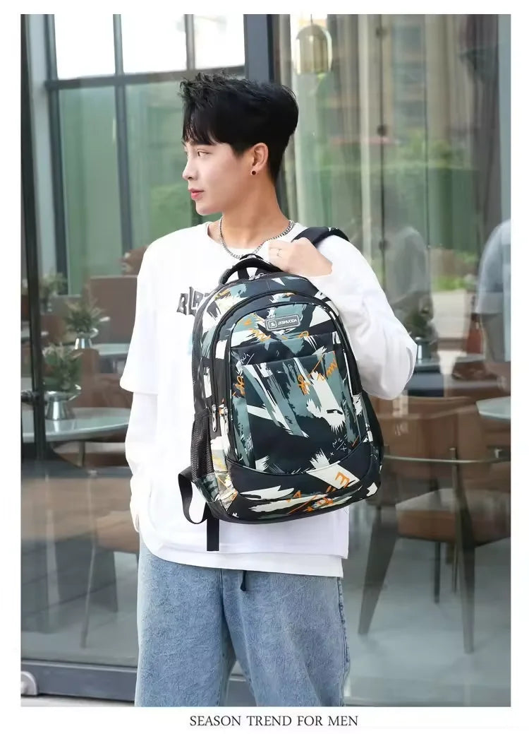 Large-Capacity Outdoor & Business Casual Backpack – Travel, School & Sports Bag for Teens and Students