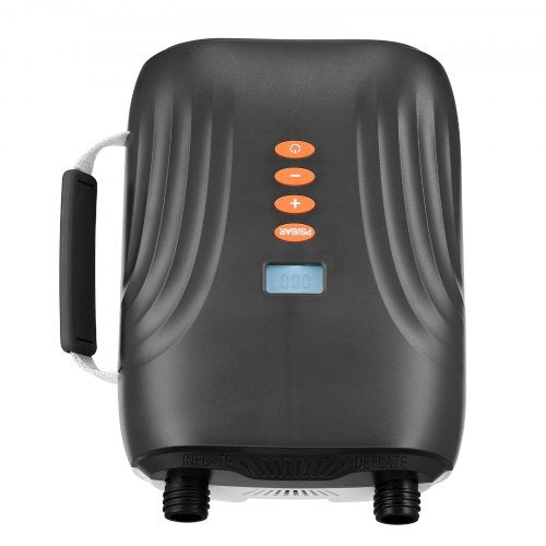 20PSI Paddle Board Pump, Rechargeable Battery-Powered, Dual Stage Inflation & Deflation SUP Air Pump with Auto-Off Function and 12V DC Car Connector, Ideal for Inflatable Boats, Tent & Mattress