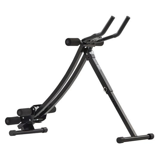 VEVOR AB Workout Machine, Ab Workout Equipment at Home Gym, Core & Abdominal Trainers for Women, 440 lbs Weight Capacity Strength Training Ab Cruncher, Foldable Adjustable Fitness Exerciser