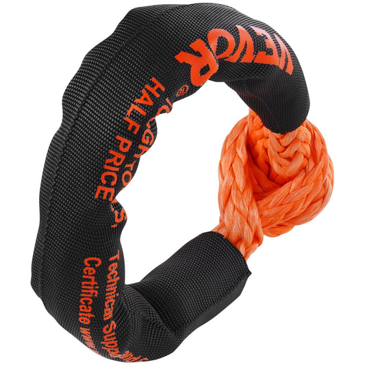 VEVOR Soft Shackle Synthetic Recovery Rope 2PCS 1/2"x22" 44092lbs Break Strength - Luminous Bear Shop