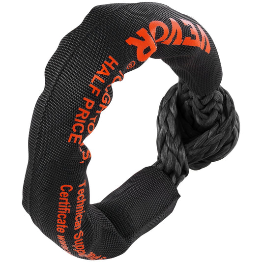 VEVOR Soft Shackle Synthetic Recovery Rope 2PCS 1/2"x22" 44092lbs Break Strength - Luminous Bear Shop