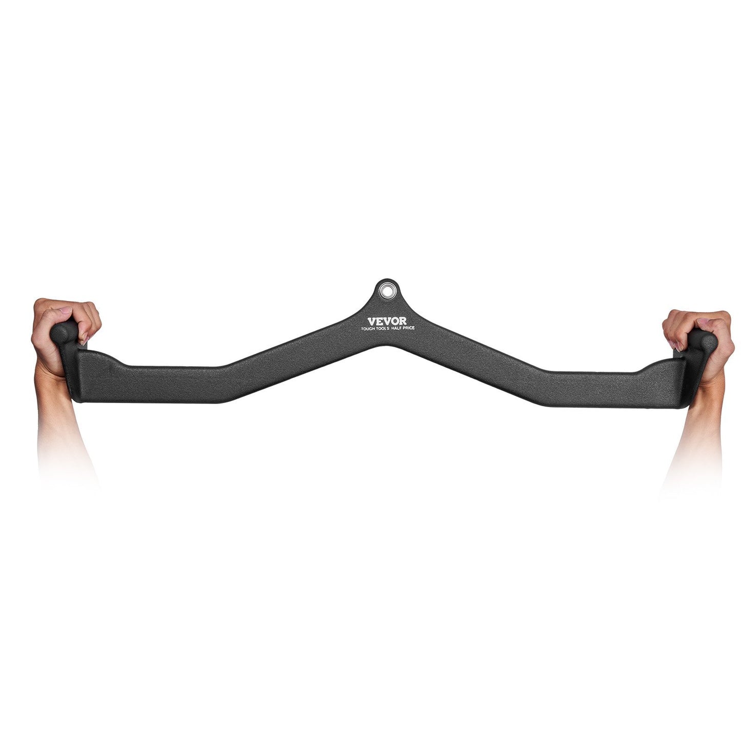 LAT Pulldown Attachment, Cable Machine Rowing V-bar Attachment, Tricep Pull Down Bar, Back Strength Training Rubber Coated Handle Grip, Bicep Curl Tricep Lat Pulldown Bar for Home Gym Fitness