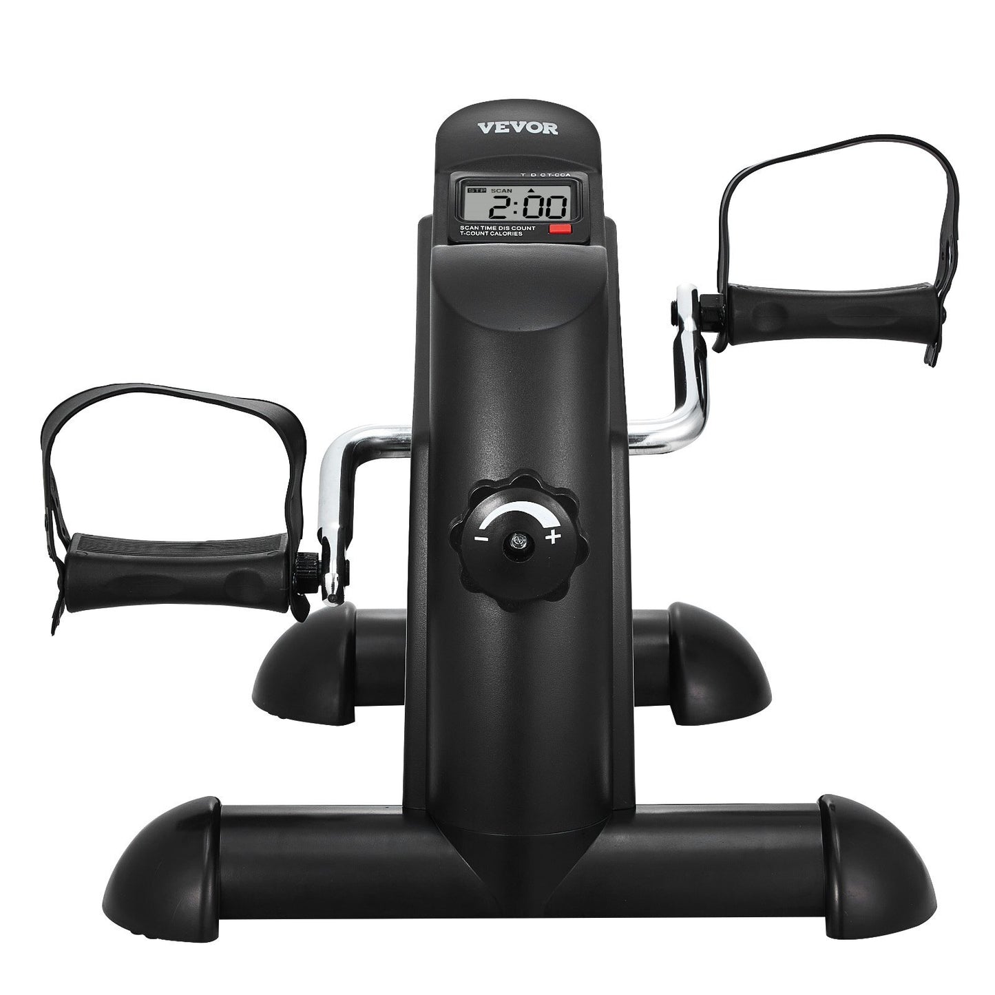 Under Desk Bike Pedal Exerciser, Mini Exercise Bike for Arm/Leg Exercise, Multi-level Resistance Pedal Exerciser for Home Office Workout, Cycling Portable Peddler with LCD Display & Non-Slip Mat