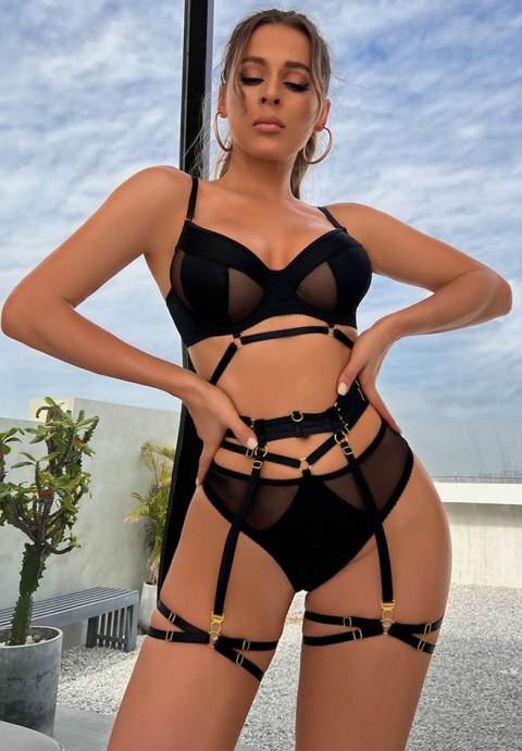 Mesh With My Emotions Bra Set