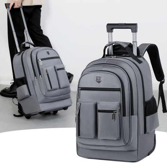 Trolley Backpack Ultra-light Trolley Bag Large Capacity Single-directional Wheel - Luminous Bear Shop