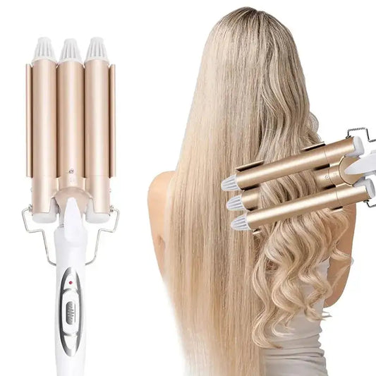 Electric Triple Barrel Curling Iron - Luminous Bear Shop