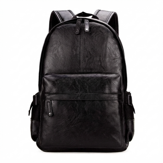 Leather Laptop Backpack – Scratch-Proof 15.6″ Carry