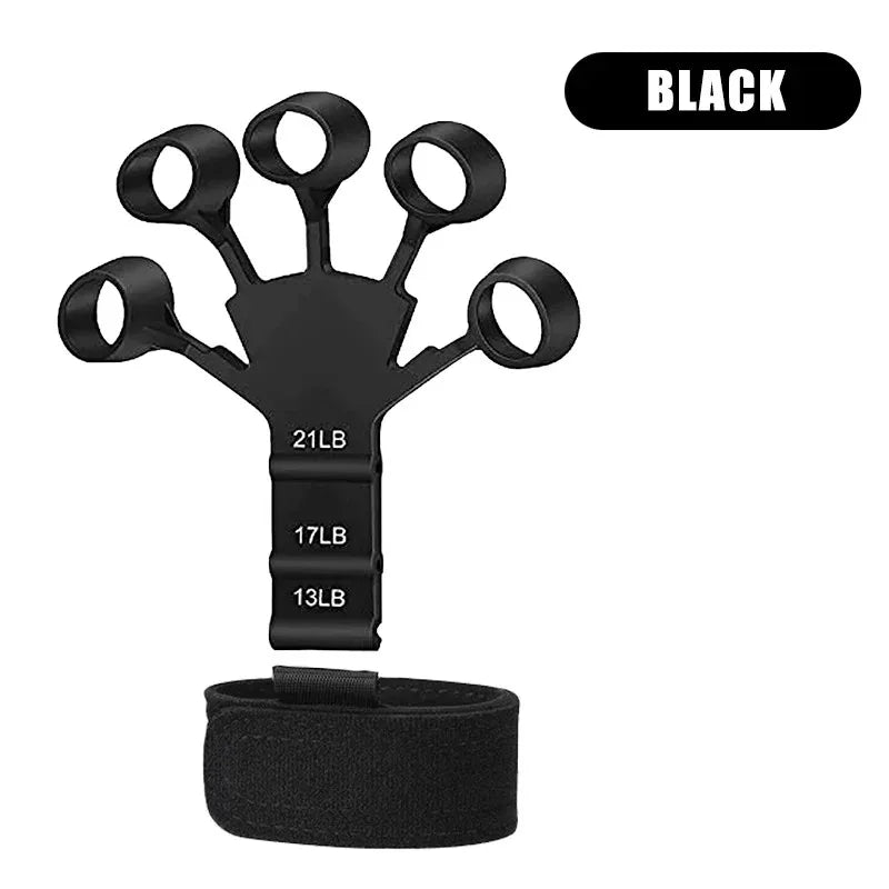 💪 Finger Strengthener with 3 Resistance Levels – Grip Strength Trainer &amp; Hand Exerciser for Fingers, Wrists, and Forearms