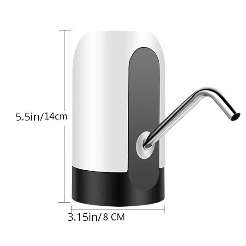 Wireless Automatic Water Dispenser – USB Rechargeable Bottle Pump with One-Touch Operation | Fits Large &amp; Small Water Barrels