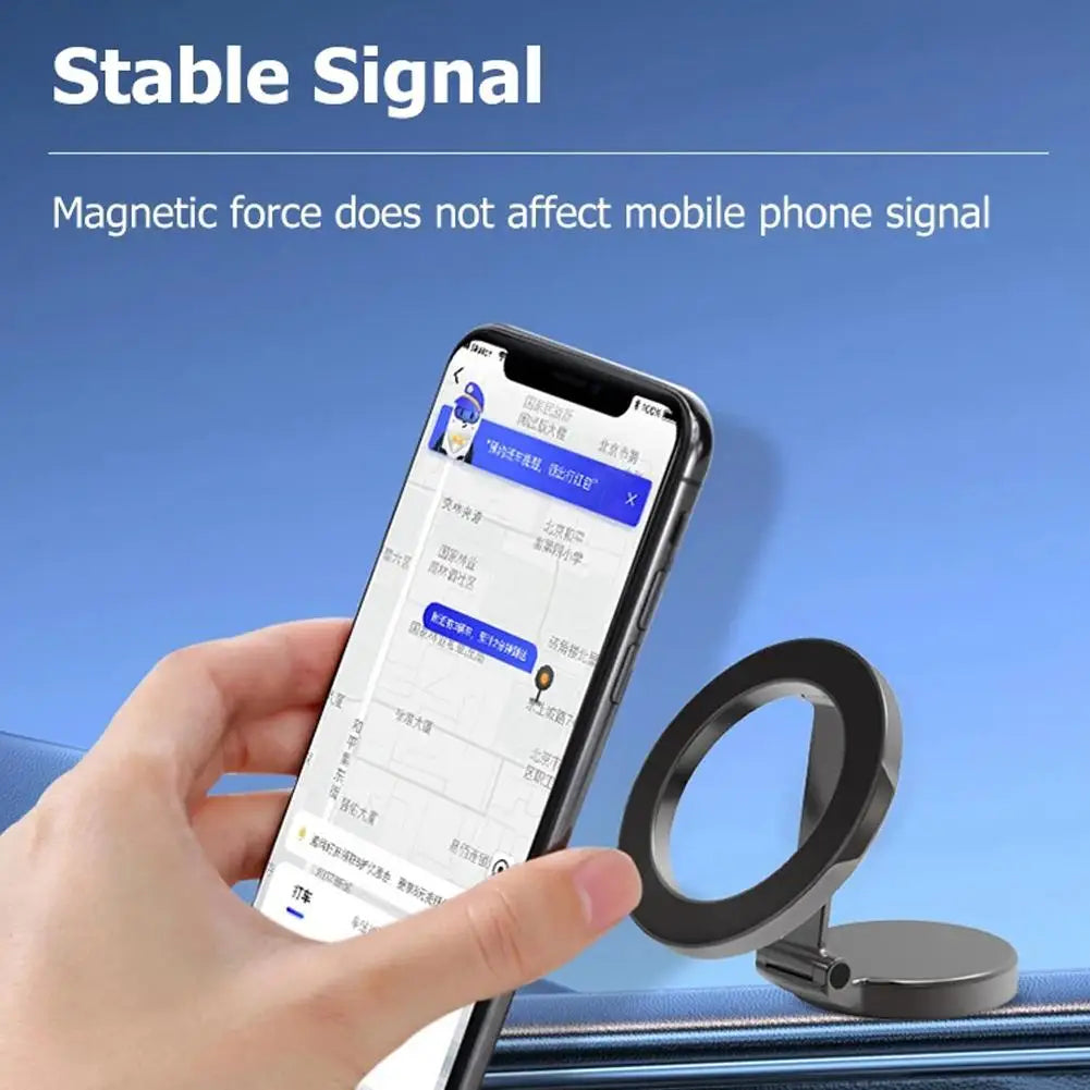 📱 360° Rotating Magnetic Phone Holder – Universal Car Mount for 4 to 7.2 Inch Smartphones | Strong Magnet &amp; Signal Safe