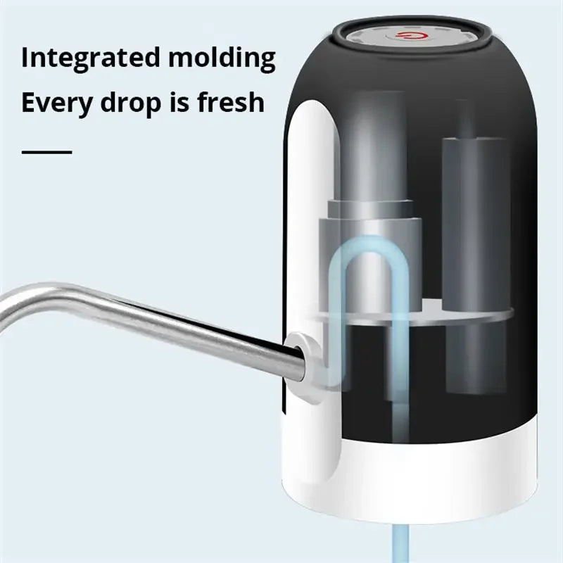 Wireless Automatic Water Dispenser – USB Rechargeable Bottle Pump with One-Touch Operation | Fits Large &amp; Small Water Barrels