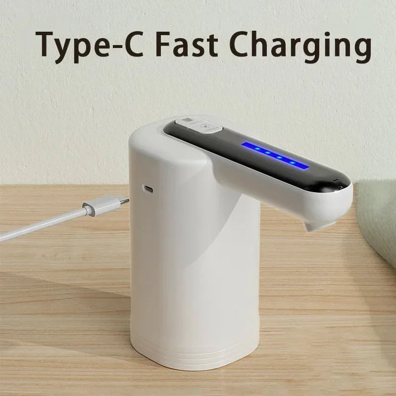 💧 Double Pump Powerful Automatic Water Dispenser – USB Rechargeable Portable Gallon Bottle Pump for Home, Kitchen, and Office
