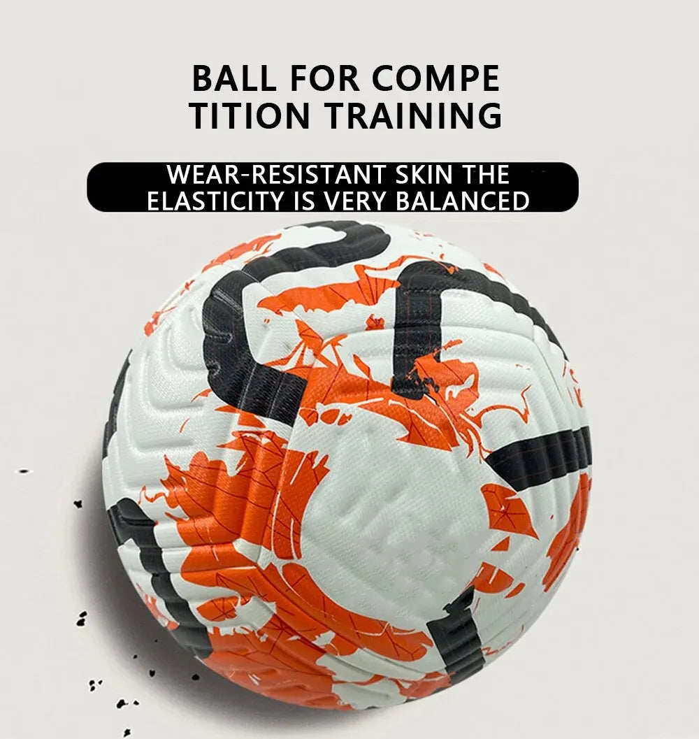 ⚽ Size 5 PU Soccer Ball – Durable Machine-Stitched Football for Training, Matches &amp; Recreational Play | Soft Touch, High Bounce, Pro Standard
