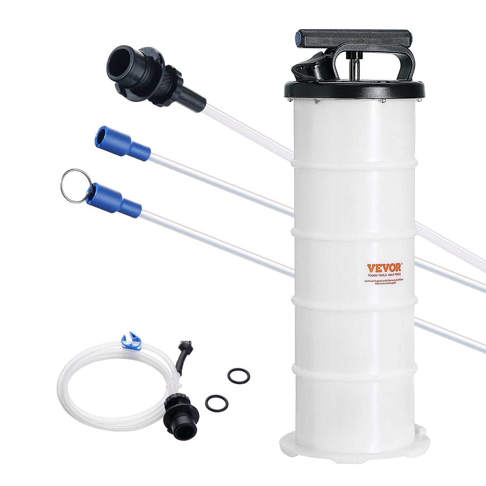 VEVOR Fluid Extractor, 1.74 Gallons (6.5 Liters), Manual Hand-Operated Oil Changer Vacuum Fluid Extractor with Dipstick and Hose, Oil Extractor Change Pump for Automotive Fluids Vacuum Evacuation - Luminous Bear Shop