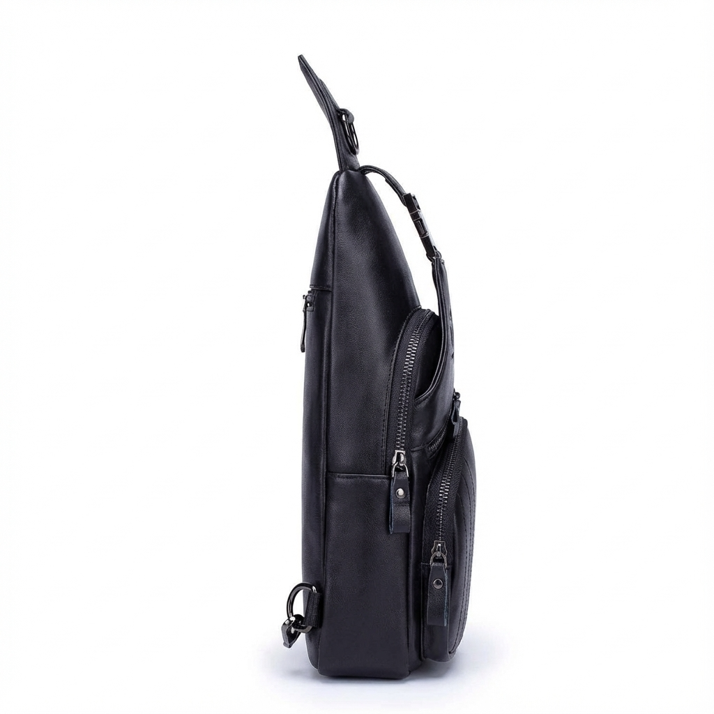 Leather Crossbody Chest Bag – Refined & Rugged