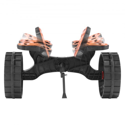 Kayak Cart, 300 lbs Load Capacity, Foldable Kayak Trolley with 10-inch Solid Rubber Tires & 1 Ratchet Strap, Paddle Board Trolley for Carrying Kayaks, Canoes, Paddleboards, Float Mats, Jon Boats