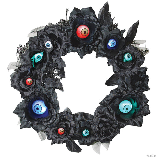 Halloween eyeball wreath - Luminous Bear Shop