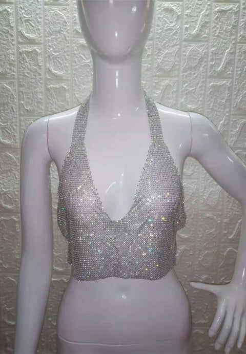 Rhinestone Radiance Crop Top