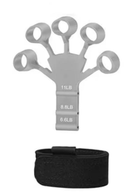 💪 Finger Strengthener with 3 Resistance Levels –  6.6LB, 8.8LB & 11LB Grip Strength Trainer &amp; Hand Exerciser for Fingers, Wrists, and Forearms (Copy)