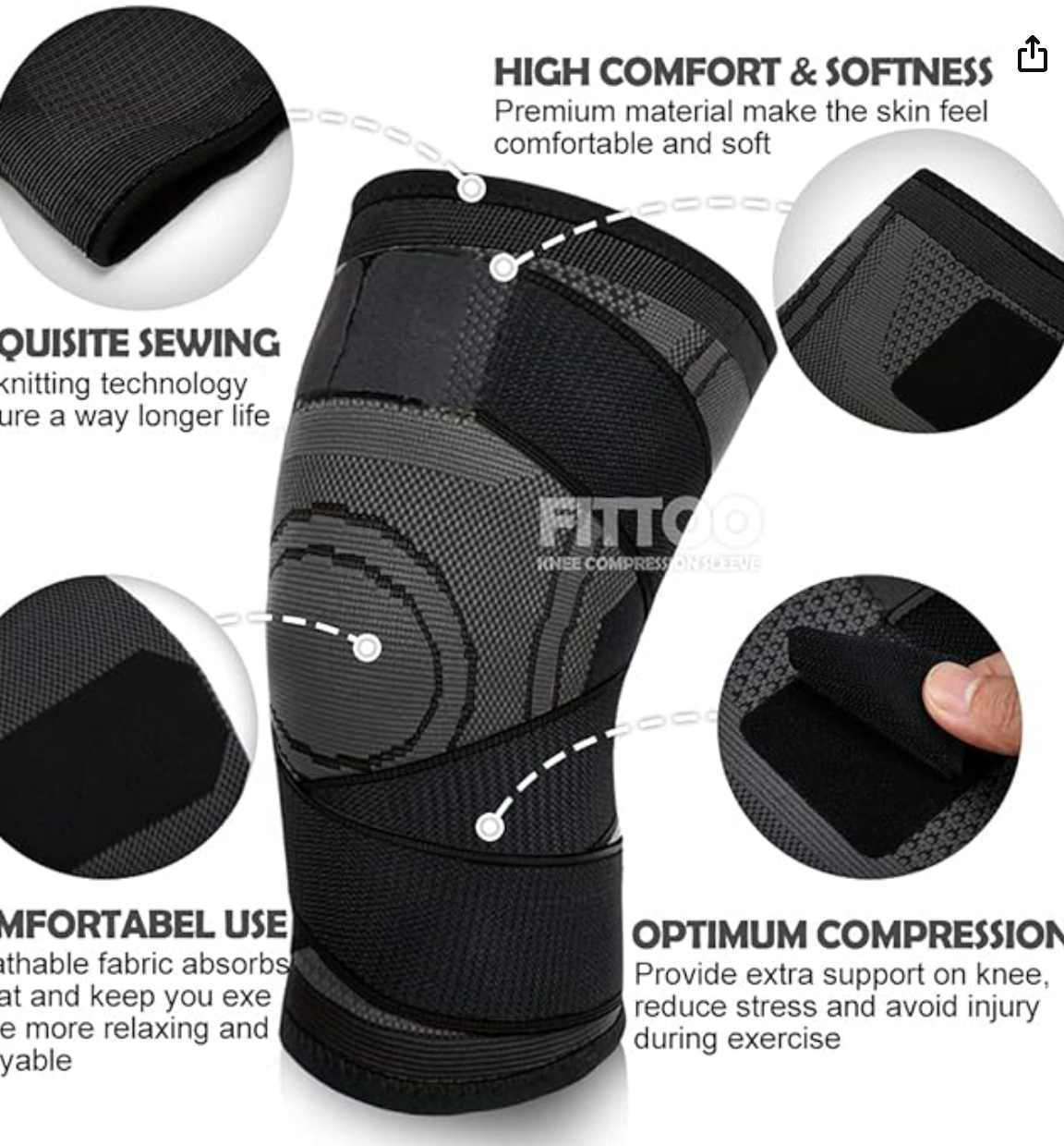 KneePro Flex Support Sleeve  Ultimate Comfort & Fit