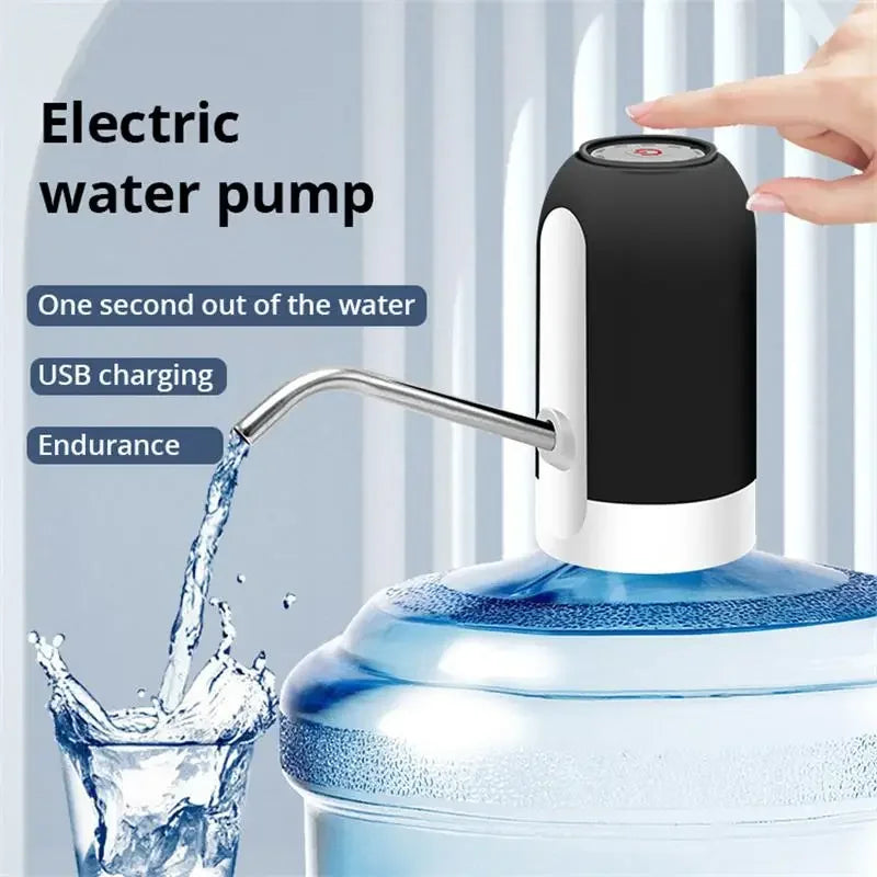 Wireless Automatic Water Dispenser – USB Rechargeable Bottle Pump with One-Touch Operation | Fits Large &amp; Small Water Barrels