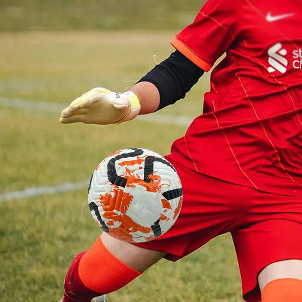 ⚽ Size 5 PU Soccer Ball – Durable Machine-Stitched Football for Training, Matches &amp; Recreational Play | Soft Touch, High Bounce, Pro Standard