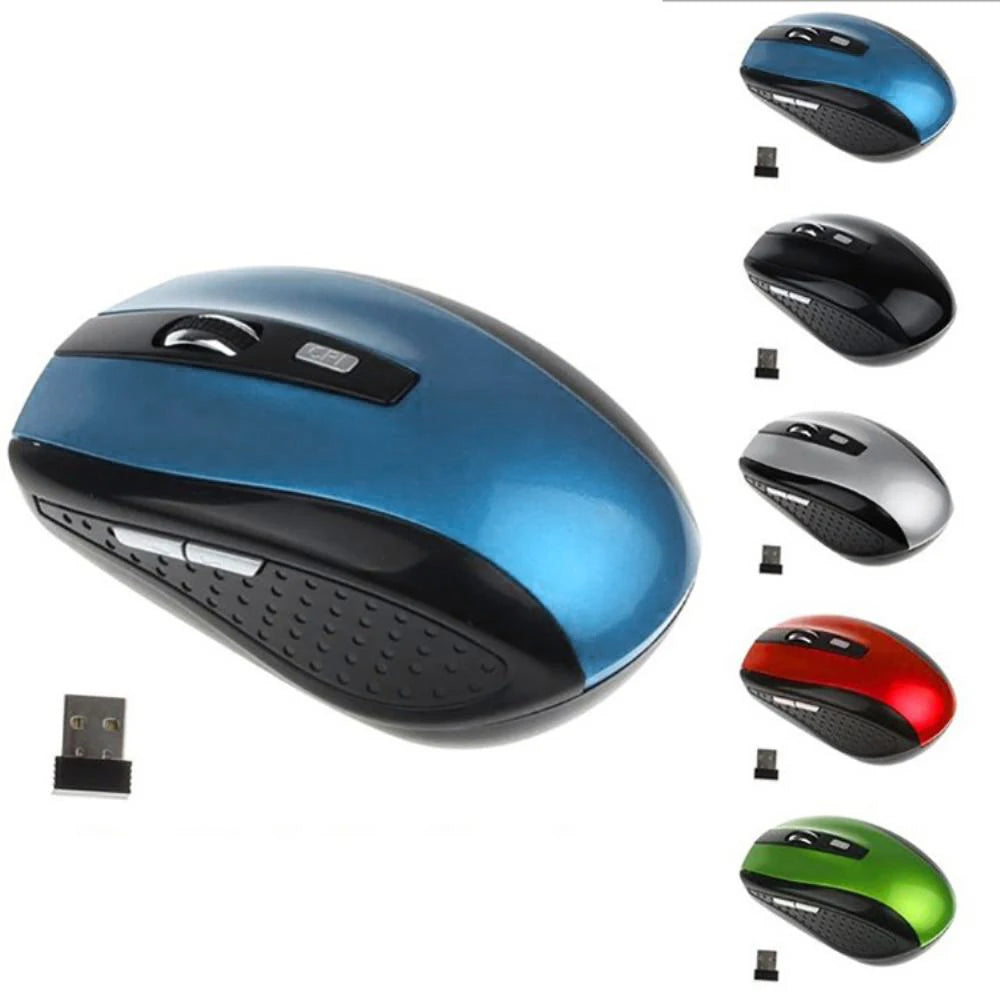 2.4GHz Wireless Mouse Adjustable DPI Mouse 6 Buttons Optical Gaming Mouse Gamer Wireless Mice with USB Receiver for PC