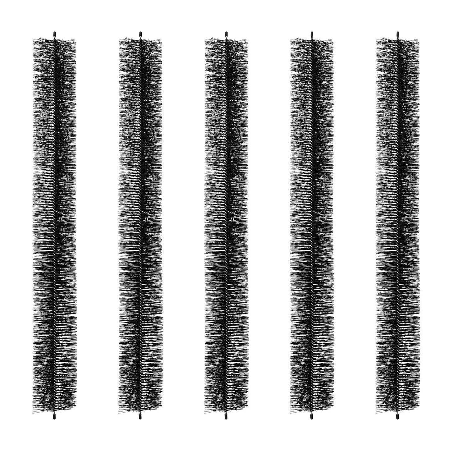 VEVOR Gutter Brush, 15 Feet Total Length 4.33 inch Diameter Gutter Cleaning Tools, Ground-Level Gutter Brush Leaf Guard for 5 Inch Gutters, Easily Clear roof Leaves and Debris, 5 Pack - Luminous Bear Shop