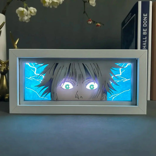 Light Box Jujutsu Kaisen Anime Satoru Gojo Eye Face Lamp For Bedroom Decor - Luminous Bear Shop