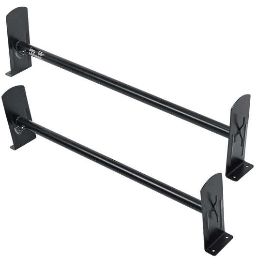 VEVOR Van Roof Ladder Rack, 2 Bars Alloy Steel Roof Racks, 500 LBS Capacity Rain-Gutter Roof Rack, Adjustable Length 35.8"-57.5", Van Ladder Rack Compatible with Chevrolet Express, GMC Savana, etc - Luminous Bear Shop