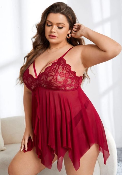 Plus Size Sweet Sensations Babydoll Set