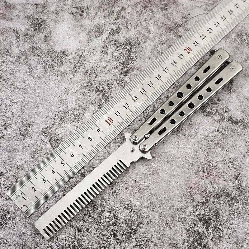 Foldable Stainless Steel Comb - Luminous Bear Shop