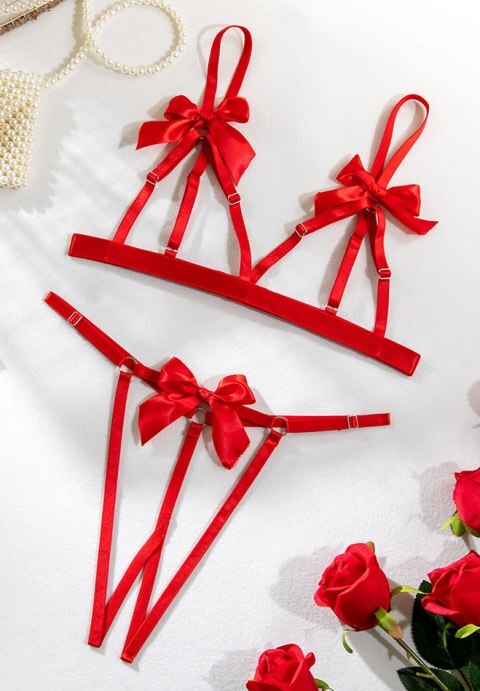 Natalia Open Cup Bra Set