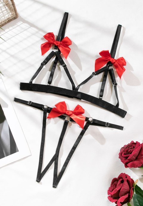 Natalia Open Cup Bra Set