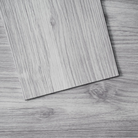 VEVOR Self Adhesive Vinyl Floor Tiles 36 x 6 inch, 20 Tiles 0.62mm Thick Peel & Stick, Light Gray Wood Grain DIY Flooring for Kitchen, Dining Room, Bedrooms & Bathrooms, Easy for Home Decor - Luminous Bear Shop