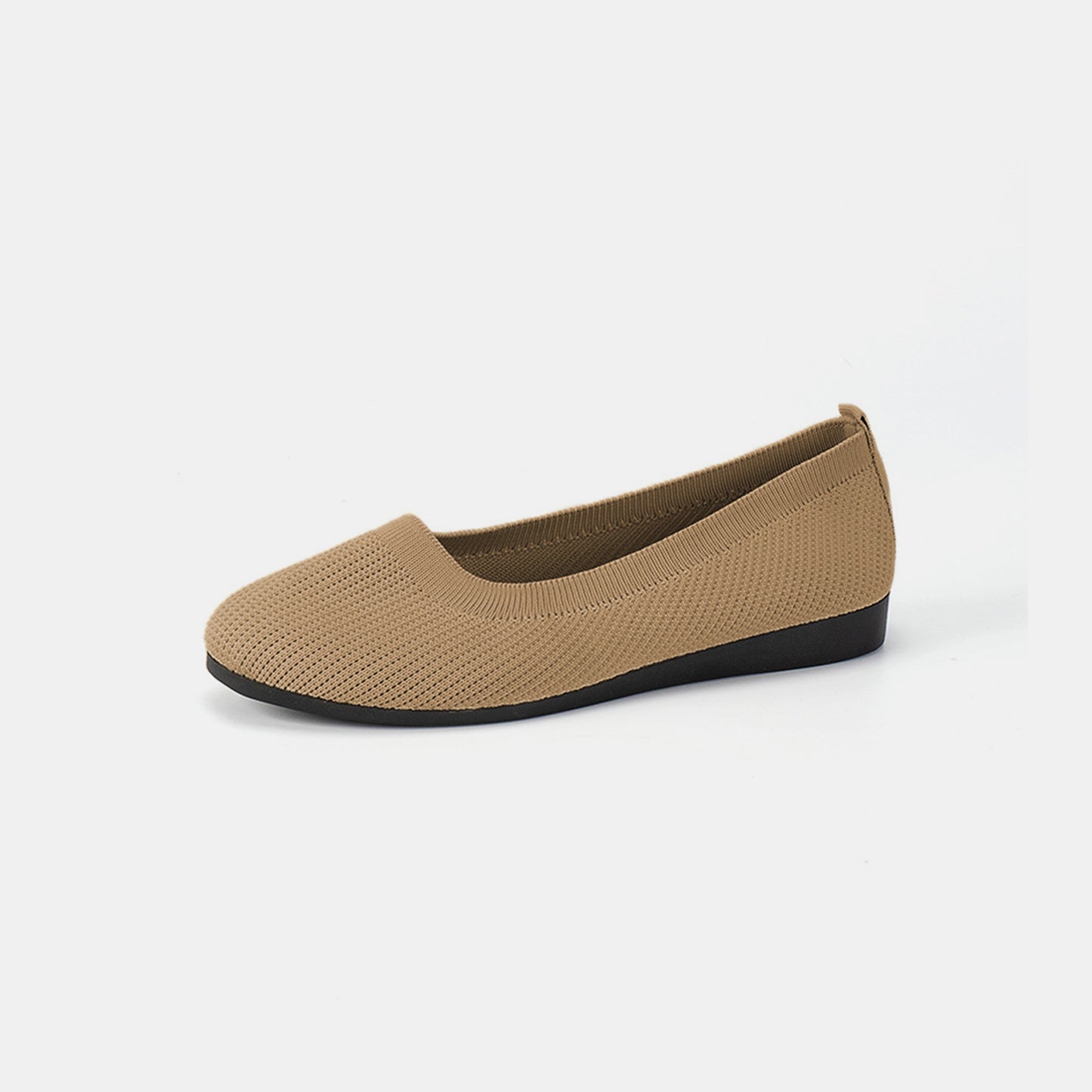 Round Toe Knit Ballet Flats - Luminous Bear Shop