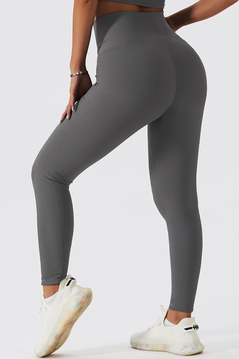 Basic Bae Crossover Waist Active Leggings - Luminous Bear Shop