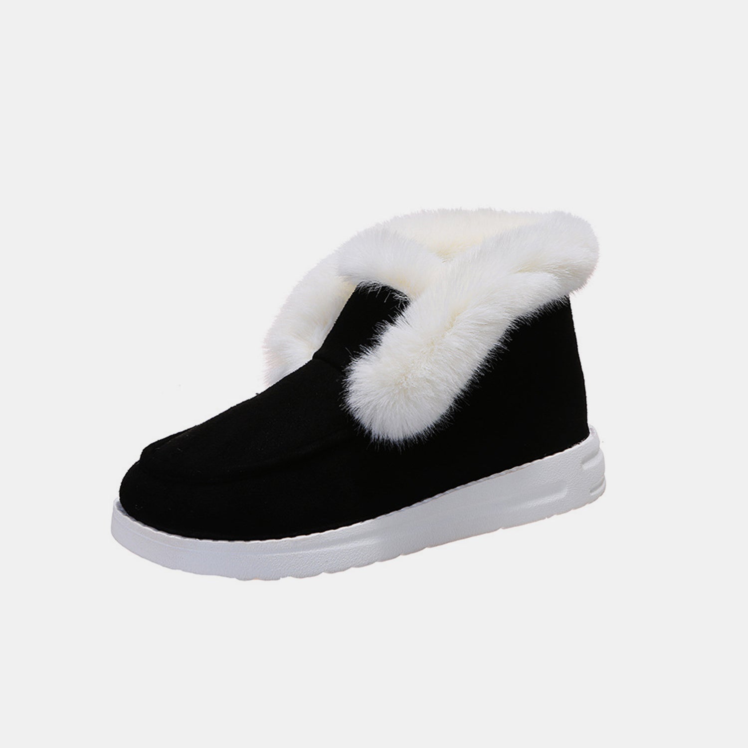 Furry Suede Snow Boots - Luminous Bear Shop