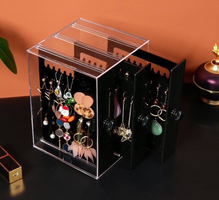 Acrylic Cosmetic Storage Box - Luminous Bear