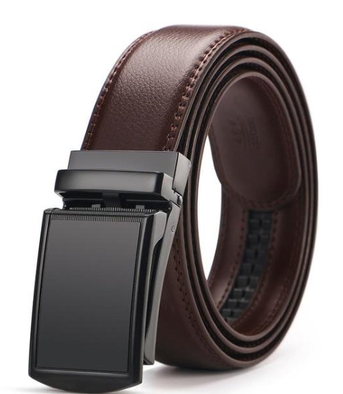 Adjustable Holeless Leather Belts - Luminous Bear