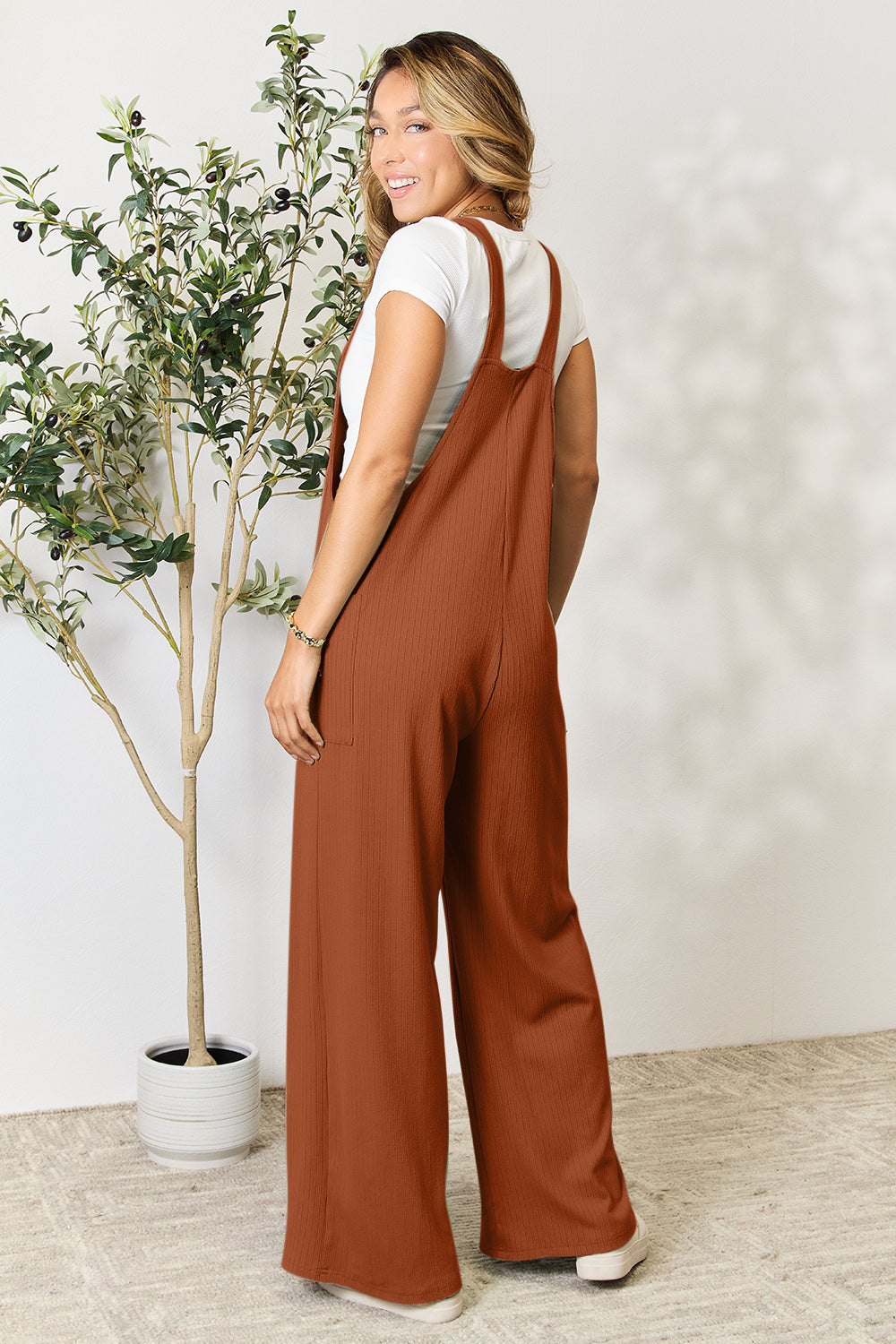 Wide Strap Overall with Pockets - Luminous Bear Shop