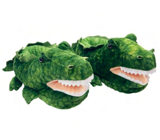 Alligator Hugs - Kids' Cute Plush Animal Slippers - Luminous Bear