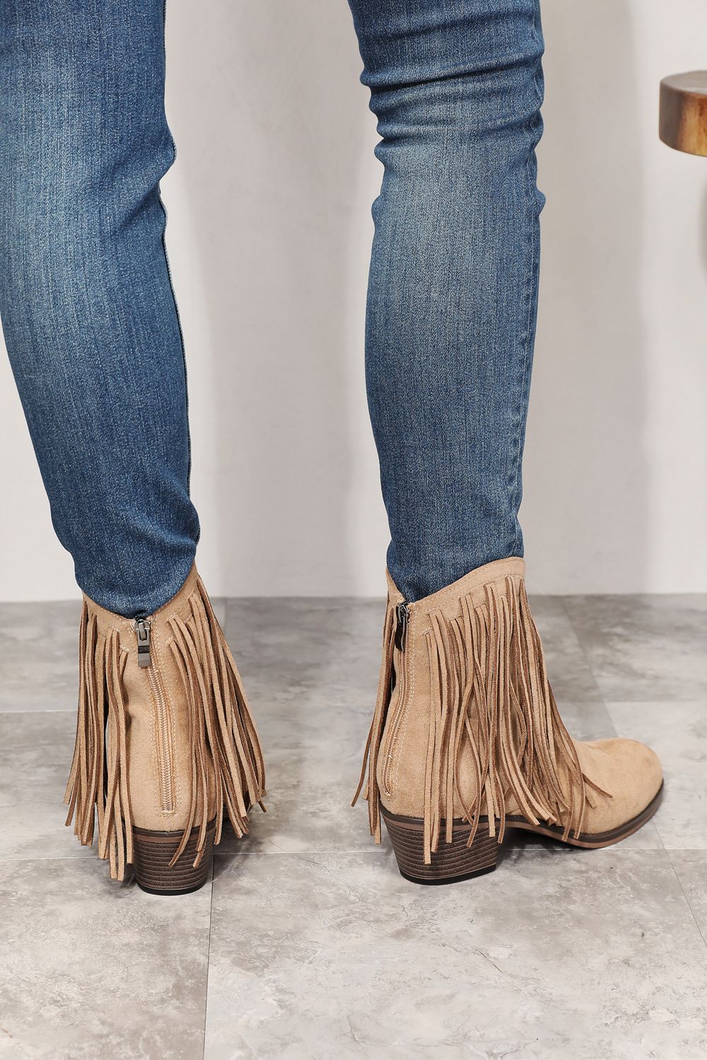 Legend Women's Fringe Cowboy Western Ankle Boots - Luminous Bear Shop